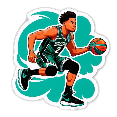 Dynamic na Sticker ni Miles Bridges sa Basketball