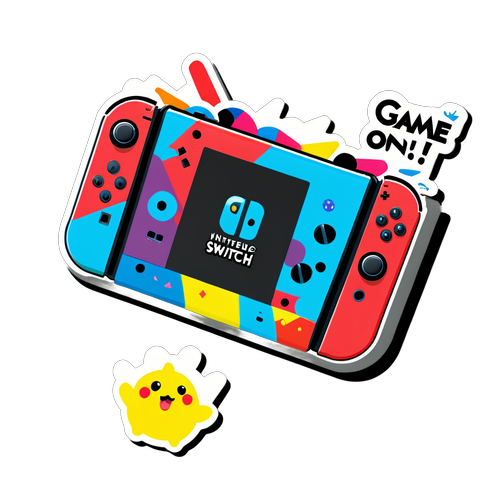 Sticker Nintendo Switch 2 Permainan Ceria