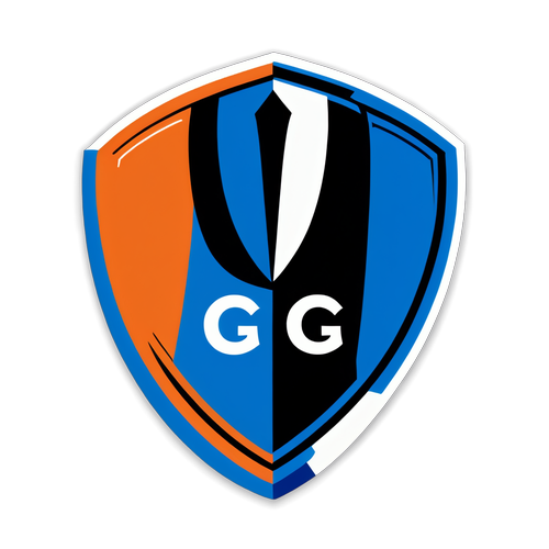 Abstracte Sticker van Genk en Club Brugge