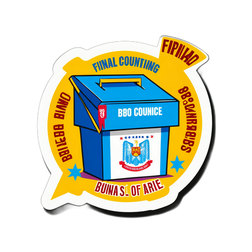 Diseño de Sticker con Urna Electoral