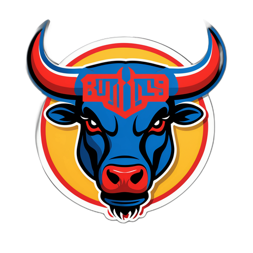 公牛隊與勇士隊顏色融合的標誌