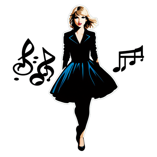 Unlock the Magic: Taylor Swift's Iconic Style Comes to Life in This Must-Have Sticker!