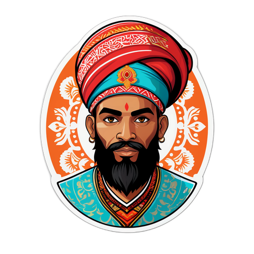 Adesivo di Jashari con Motivi Tradizionali