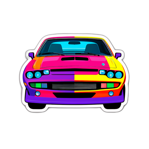 Sticker met Iconische Auto