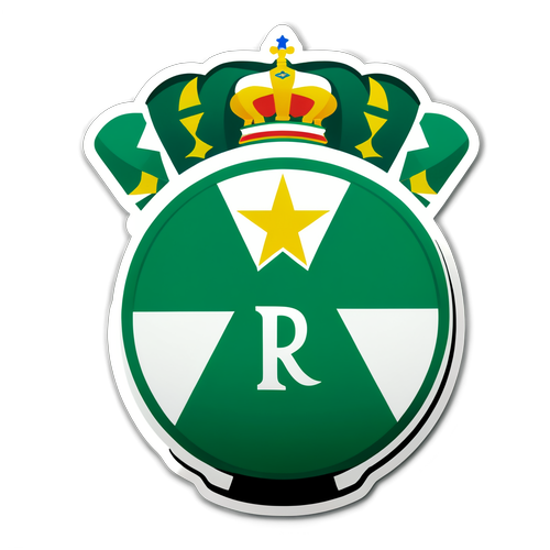 Autocolant artistic în culorile verde și alb ale echipei Real Betis