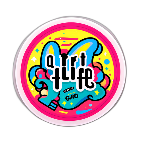 Sanat Hayattır Sticker Tasarımı