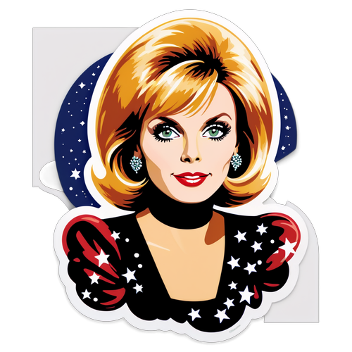 Loistelias Joanna Lumley retrotyylillä