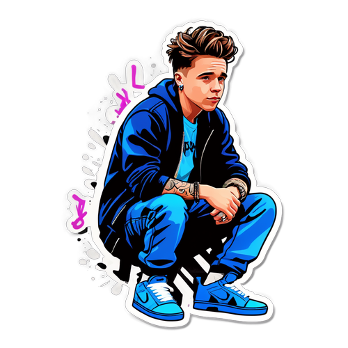Stiker Gaya Brooklyn Beckham