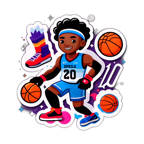 מדבקה ספורטיבית מהנה