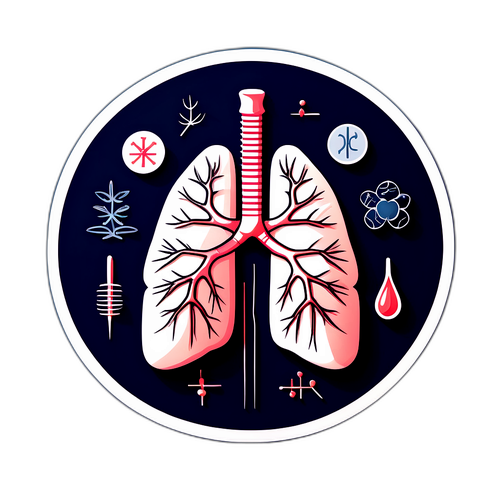 Dry Needling and Lung Health Illustration