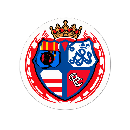 Sticker thiết kế giữa Slavia và Barcelona
