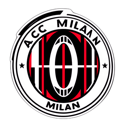Logo minimal pentru AC Milan