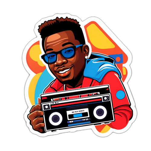 Nostalgischer Aufkleber von Bobby Brown