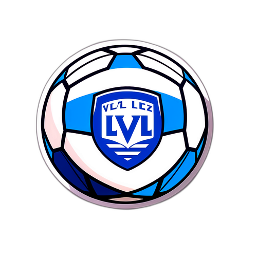 Balón de Fútbol Dividido: Vélez vs Lanús