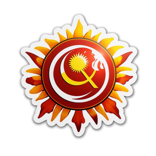 Adesivo Artístico do Emblema do Galatasaray