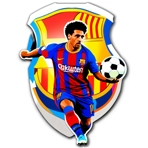 Sticker bóng đá Barcelona và Valencia