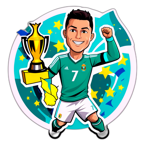 Cristiano Ronaldo en Pose de Gol