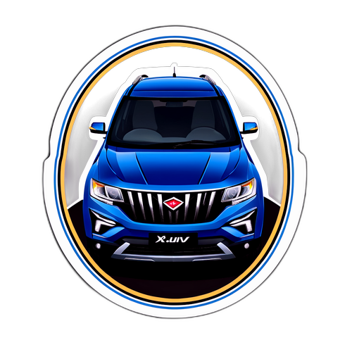 महिंद्रा XUV700 फेसलिफ्ट स्टिकर