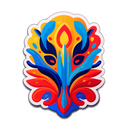 Абстрактний живопис, що втілює концепцію 'грок' - єдність і глибоке розуміння між людьми