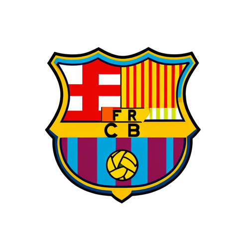 Unbelievable Fusion: The Ultimate Minimalist Logo of Barcelona and Manchester City That Every Football Fan Needs!