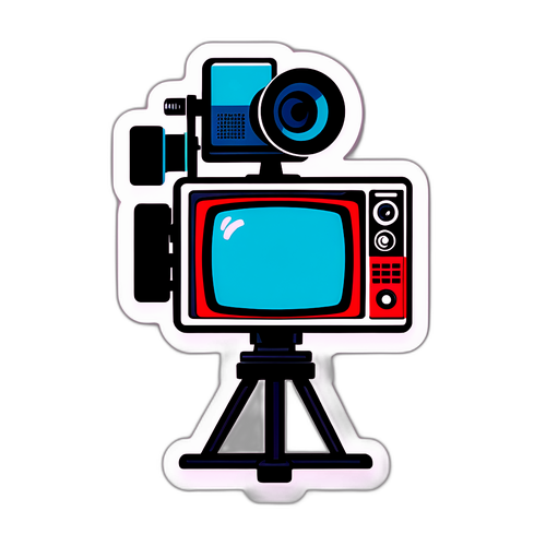 Stiker Stasiun TV Kontemporer