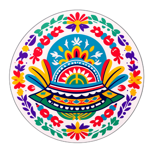 과달라하라 전통 패턴 스티커