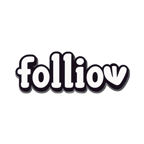 Adesivo Minimalista 'Follow'