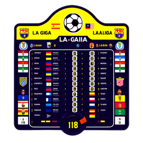 Sticker Papan Skor La Liga