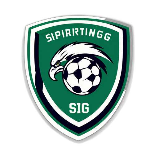 Дизайн наклейки з логотипом футбольної команди Спортинг