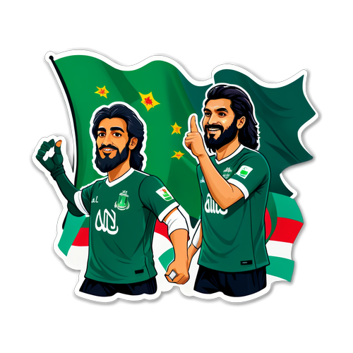 Sherehe za Mashabiki wa Mpira wa Al-Ahli Saudi na Al-Ettifaq