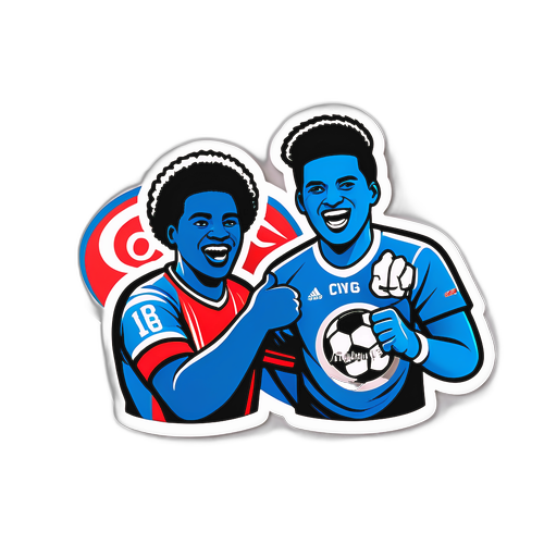 Sticker hai cổ động viên cổ vũ cho đội bóng Cincinnati và Philadelphia