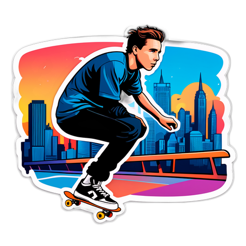 Brooklyn Beckham Skateboard Sticker