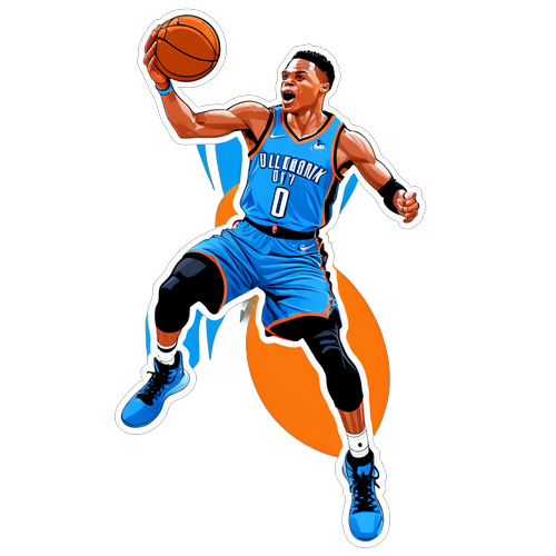 Enerhiyang Sticker ni Russell Westbrook sa Court