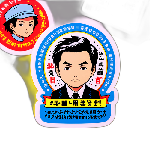 オツカ氏の名言を表現するポップステッカー