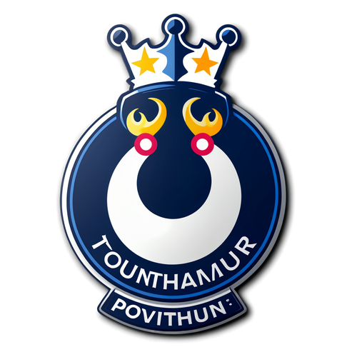 Sportig klistermärke med Tottenham Hotspur-logotyp