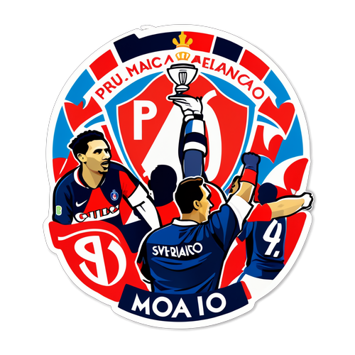 Sticker de Celebração do Monaco PSG