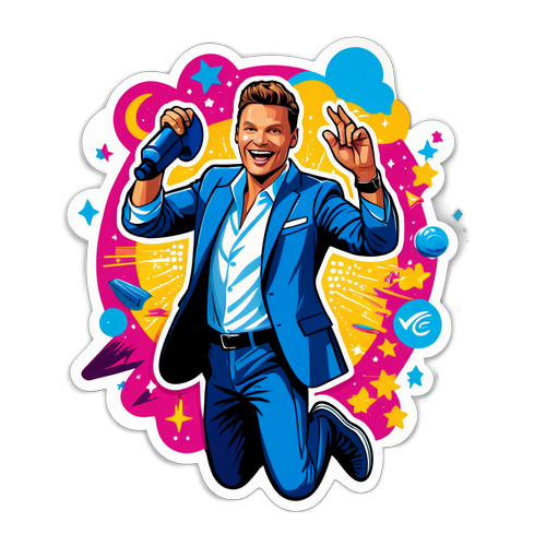 Dynamic Ryan Seacrest Illustration