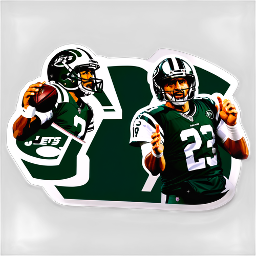 Epic Showdown: Russell Wilson and Aaron Rodgers Unite Against the Steelers in Stunning Jets Sticker Design!