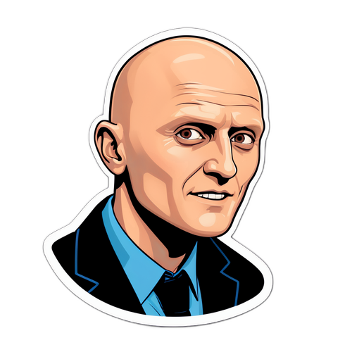 Design et klistermærke med Anthony Carrigan fra 'Barry'