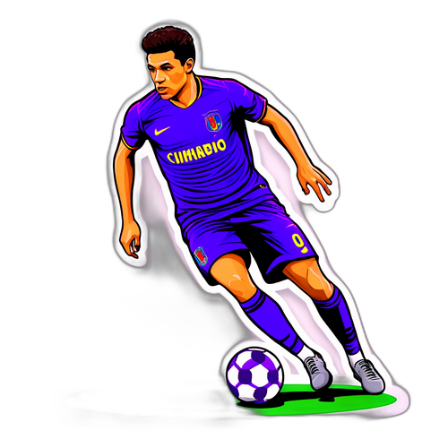 Adesivo de Bruno Guimarães em drible