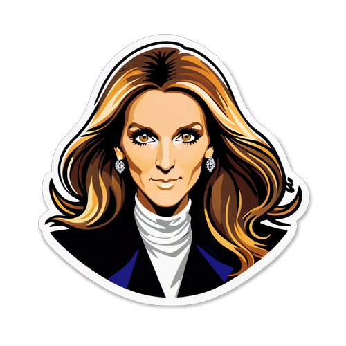 Sticker Mbunifu wa Celine Dion: Raisi wa Muziki Na Moja ya Sanaa ya Kutunza Hisia!