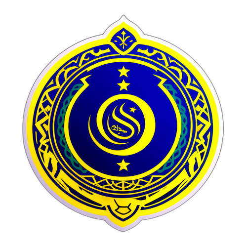 Sticker ya Al Nassr yenye Mifumo ya Kiarabu