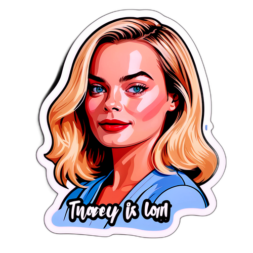 Margot Robbie Inspirerende Sticker