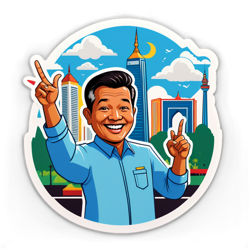 Senangnya Fauzi Bowo! Sticker Karikatur yang Menghadirkan Keberanian Jakarta!