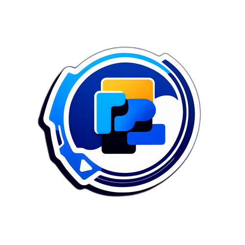 Sticker Logo PayPal Bergaya Teknologi