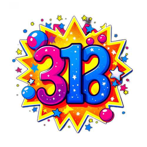 Arte Pop de Números da Loteria