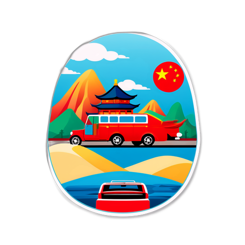 国家日旅行贴纸