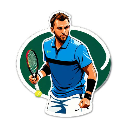 Unleash the Game: Dan Evans' Unique Tennis Sticker with a Personal Touch!