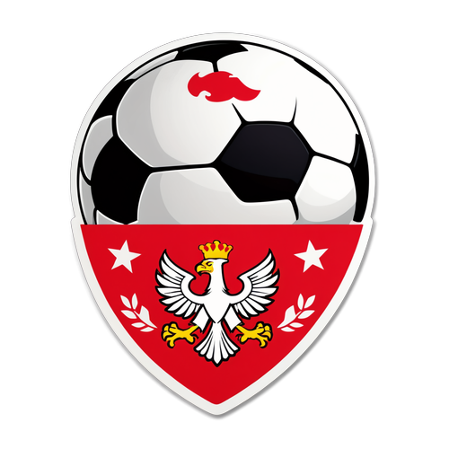 VfB Stuttgart Logo mit Fußball und Stadionatmosphäre