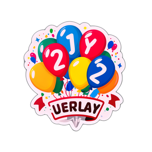 Sticker de ziua de naștere cu data de 23 iulie